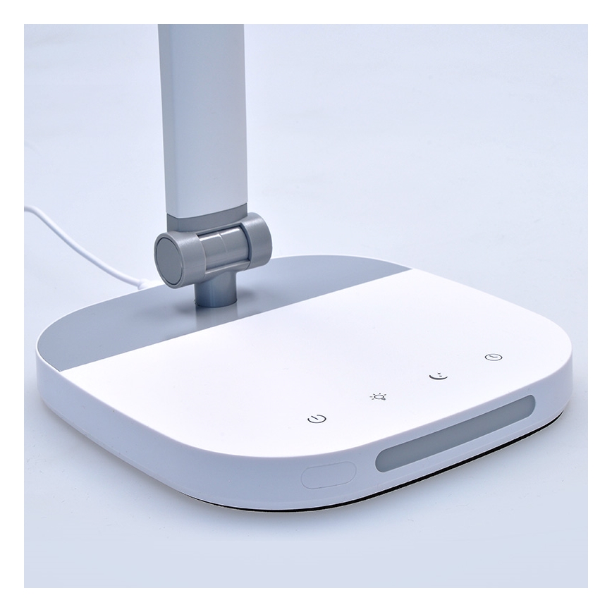 Lampe de table tactile à intensité variable avec nuit luminaire LED/10W/5V 3000/4000/5000K blanc