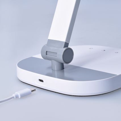 Lampe de table tactile à intensité variable avec nuit luminaire LED/10W/5V 3000/4000/5000K blanc