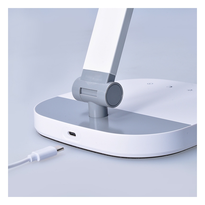 Lampe de table tactile à intensité variable avec nuit luminaire LED/10W/5V 3000/4000/5000K blanc