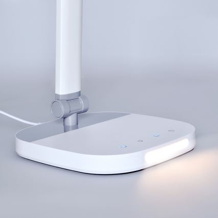 Lampe de table tactile à intensité variable avec nuit luminaire LED/10W/5V 3000/4000/5000K blanc