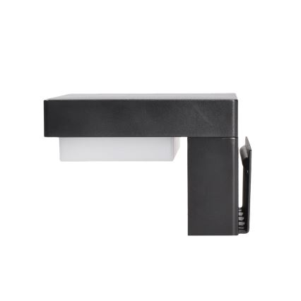 Applique murale solaire LED avec détecteur de mouvement et crépuscule PALERMO LED/5W/3,7V 2000 mAh IP54 noir