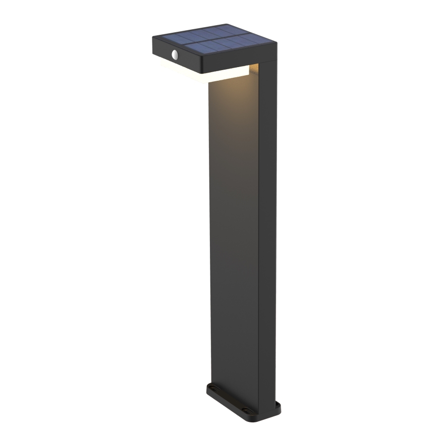 Lampe solaire avec détecteur de mouvement et de crépuscule PALERMO LED/5W/5V 2000 mAh IP54 noir