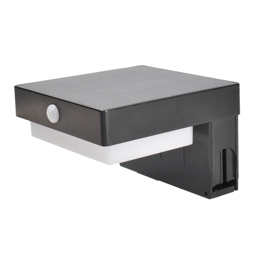 Lampe solaire avec détecteur de mouvement et de crépuscule PALERMO LED/5W/5V 2000 mAh IP54 noir