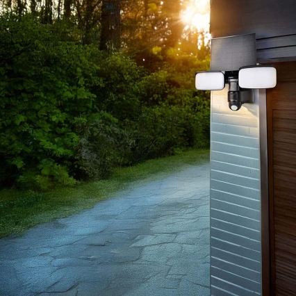 Projecteur solaire LED avec capteur LED/9W/3,7V 3600 mAh IP54