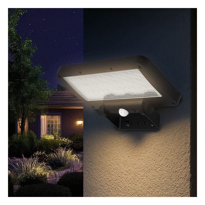 Projecteur solaire LED avec capteur LED/5W/3,7V 1500 mAh IP54