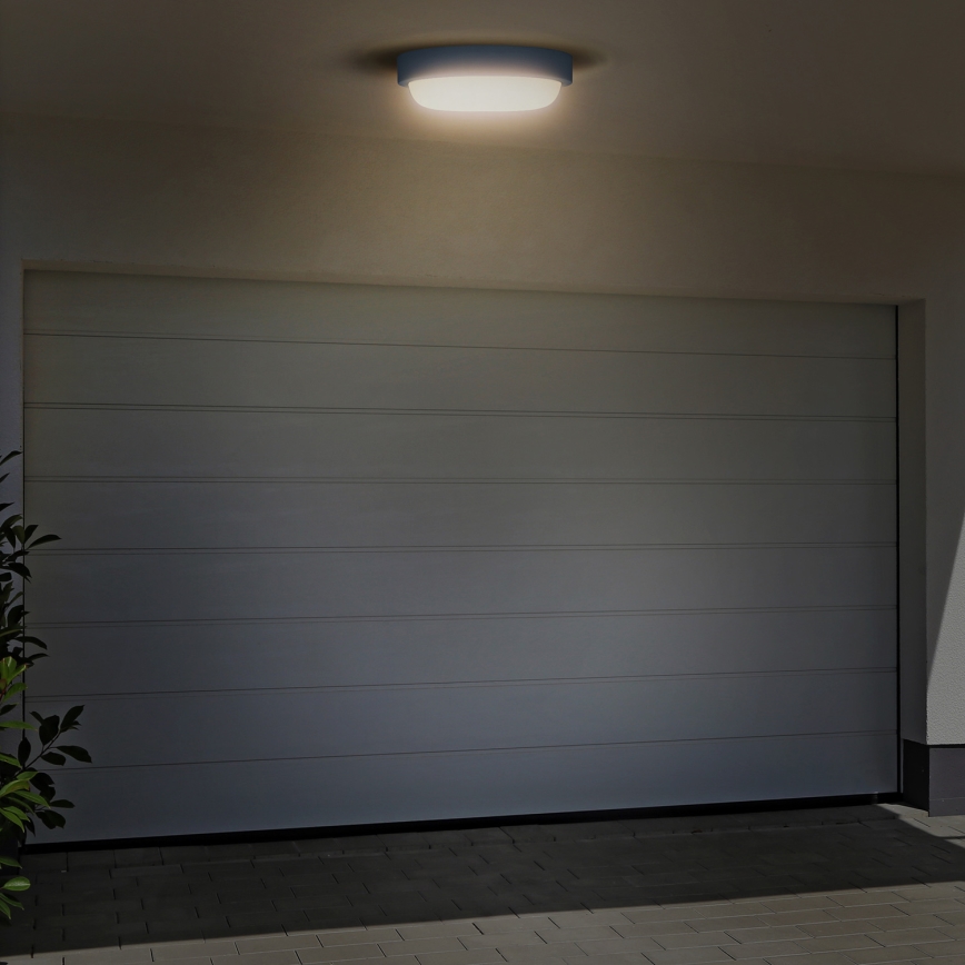 Applique murale extérieure LED/13W/230V 4000K IP54 gris arrondi