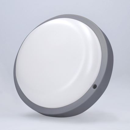 Applique murale extérieure LED/13W/230V 4000K IP54 gris arrondi