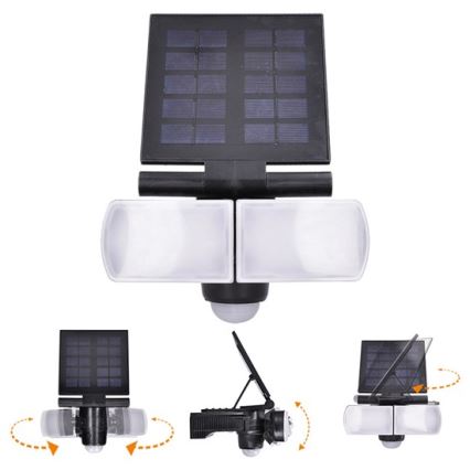 Projecteur solaire LED avec détecteur 2000mAh LED/8W/3,7V IP44