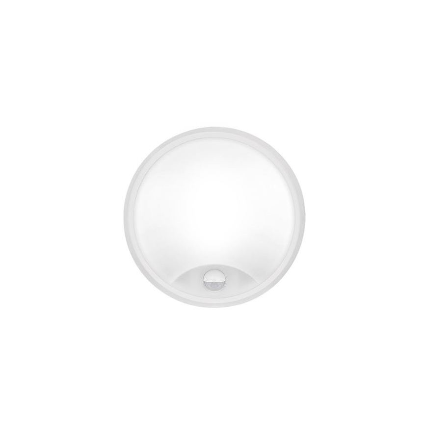 Applique murale d'extérieur LED avec capteur 2 en 1 LED/20W/230V 3000/4000/6500K IP65 Ø 22 cm
