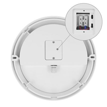 Applique murale d'extérieur LED avec capteur 2 en 1 LED/20W/230V 3000/4000/6500K IP65 Ø 22 cm