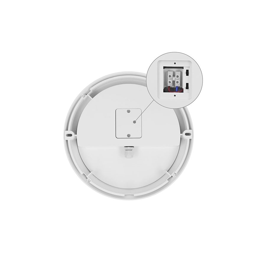 Applique murale d'extérieur LED avec capteur 2 en 1 LED/20W/230V 3000/4000/6500K IP65 Ø 22 cm