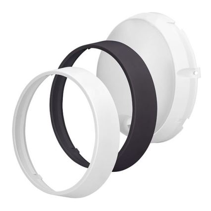 Applique murale extérieure LED avec détecteur 2 en 1 LED/20W/230V 3000/4000/6500K IP65 Ø 22 cm