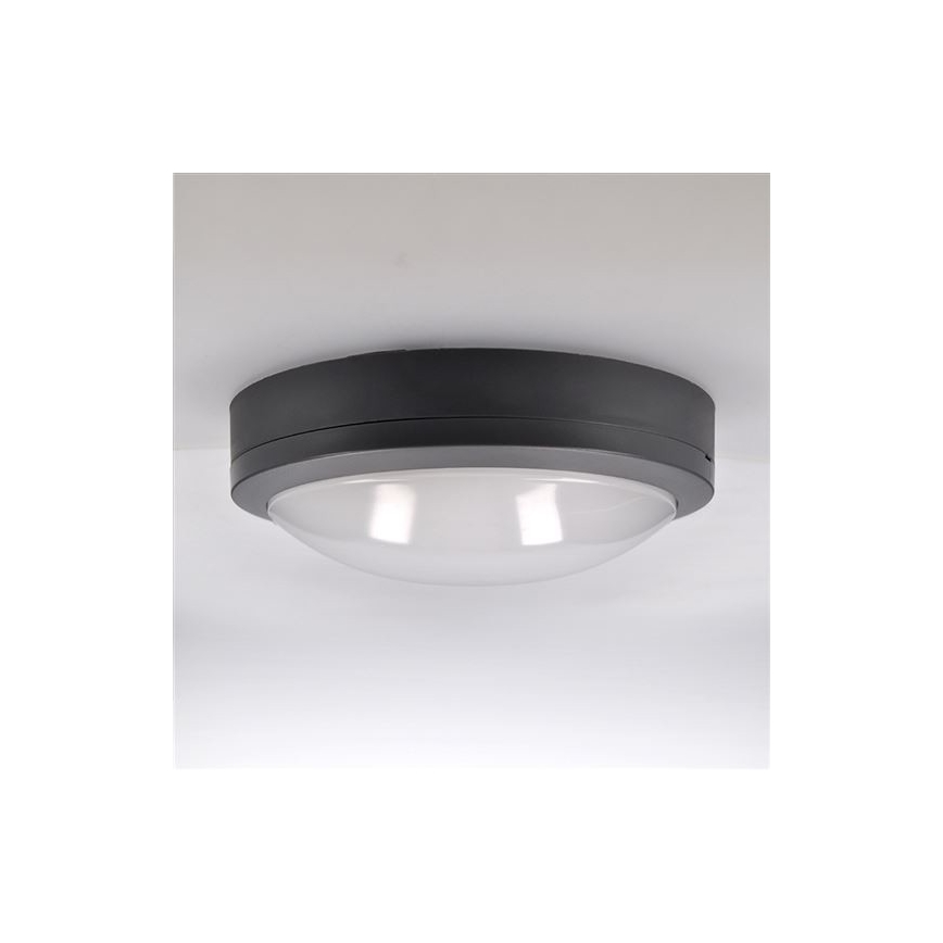 Plafonnier extérieur avec détecteur SIENA LED/20W/230V 4000K d. 23 cm IP54