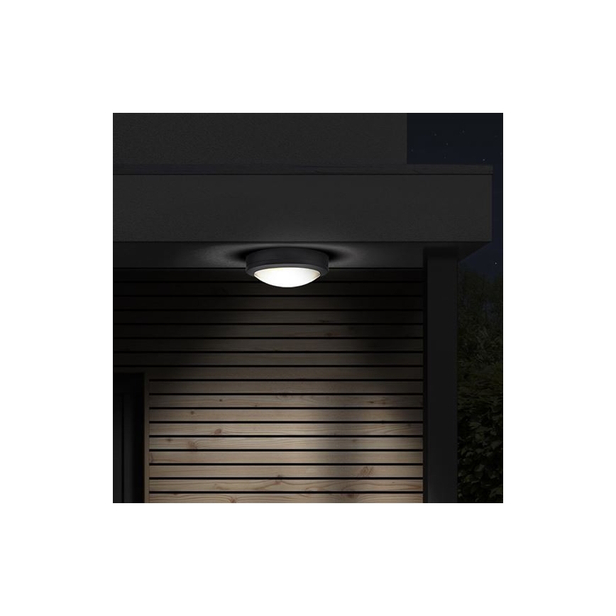 Plafonnier extérieur avec détecteur SIENA LED/20W/230V 4000K d. 23 cm IP54
