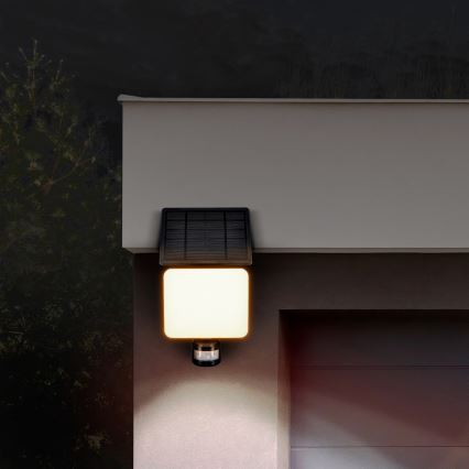 Projecteur solaire avec détecteur de mouvement LED/11W/3,7V 4400mAh 3000K/4000K/6500K IP54