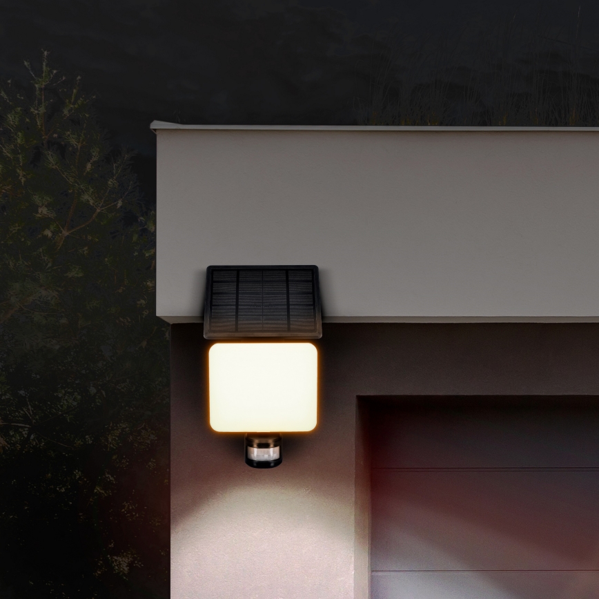 Projecteur solaire avec détecteur de mouvement LED/11W/3,7V 4400mAh 3000K/4000K/6500K IP54