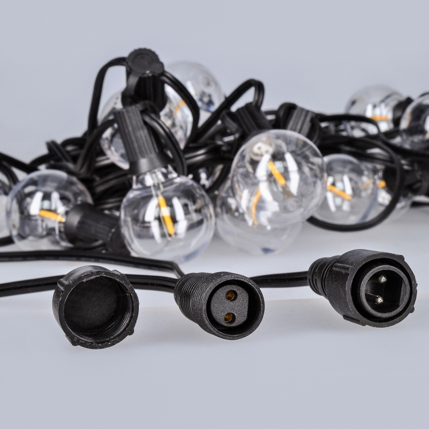 Guirlande lumineuse LED d'extérieur GIRLANDA 25xE12 20m IP44 blanc chaud