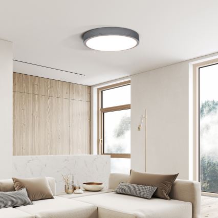 Plafonnier à intensité variable GREY LED/60W/230V 3000-6500K gris d. 49 cm + télécommande