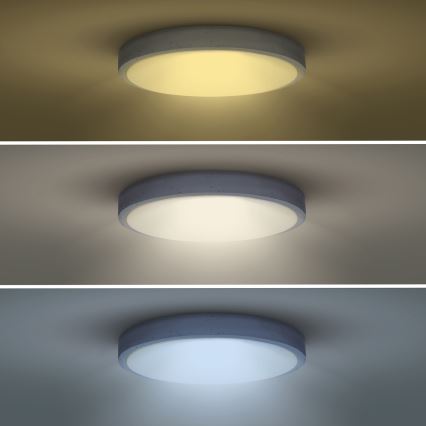 Plafonnier à intensité variable GREY LED/60W/230V 3000-6500K gris d. 49 cm + télécommande