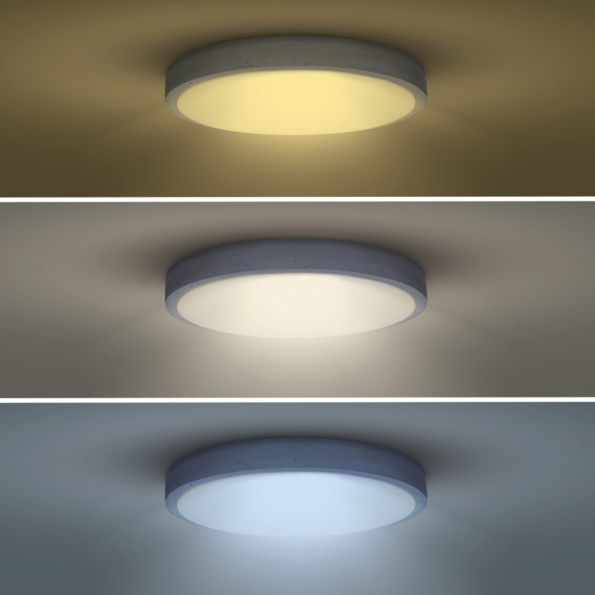Plafonnier à intensité variable GREY LED/60W/230V 3000-6500K gris d. 49 cm + télécommande