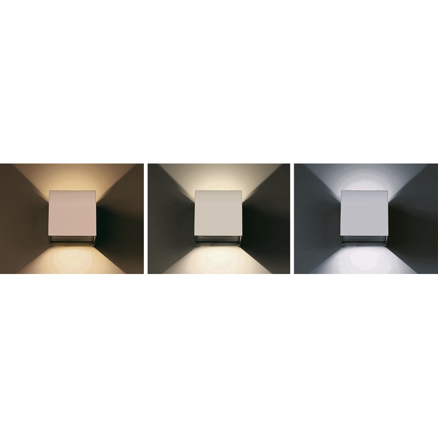 Applique murale d'extérieur PARMA LED/6W/230V 3000/4000/6000K IP54 blanc