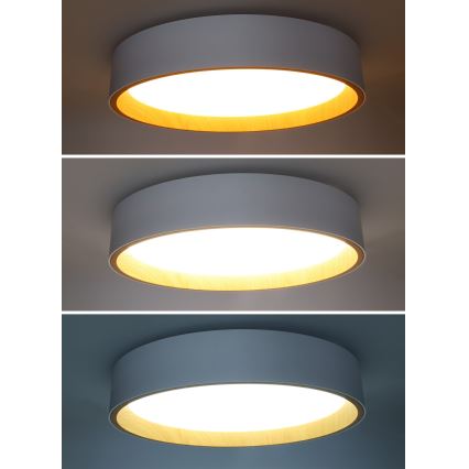 Plafonnier à intensité variable LARIOS LED/48W/230V 3000-6500K d. 39 cm blanc + télécommande