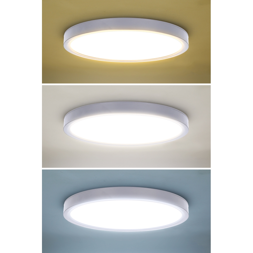 Plafonnier à intensité variable ESTELA LED/36W/230V d. 30 cm blanc + télécommande