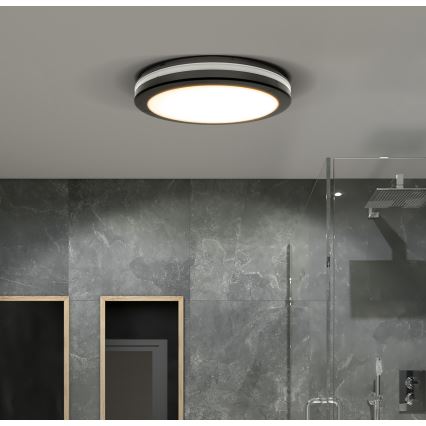 Plafonnier extérieur à intensité variable LED/36W/40W/44W/230V 3000/4000/6500K IP65 noir