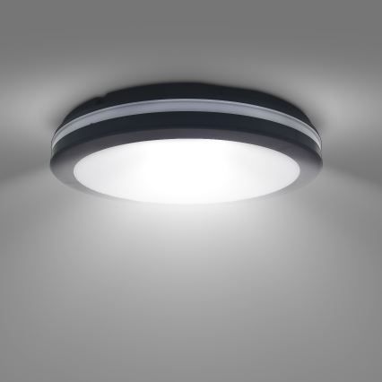 Plafonnier extérieur à intensité variable LED/36W/40W/44W/230V 3000/4000/6500K IP65 noir