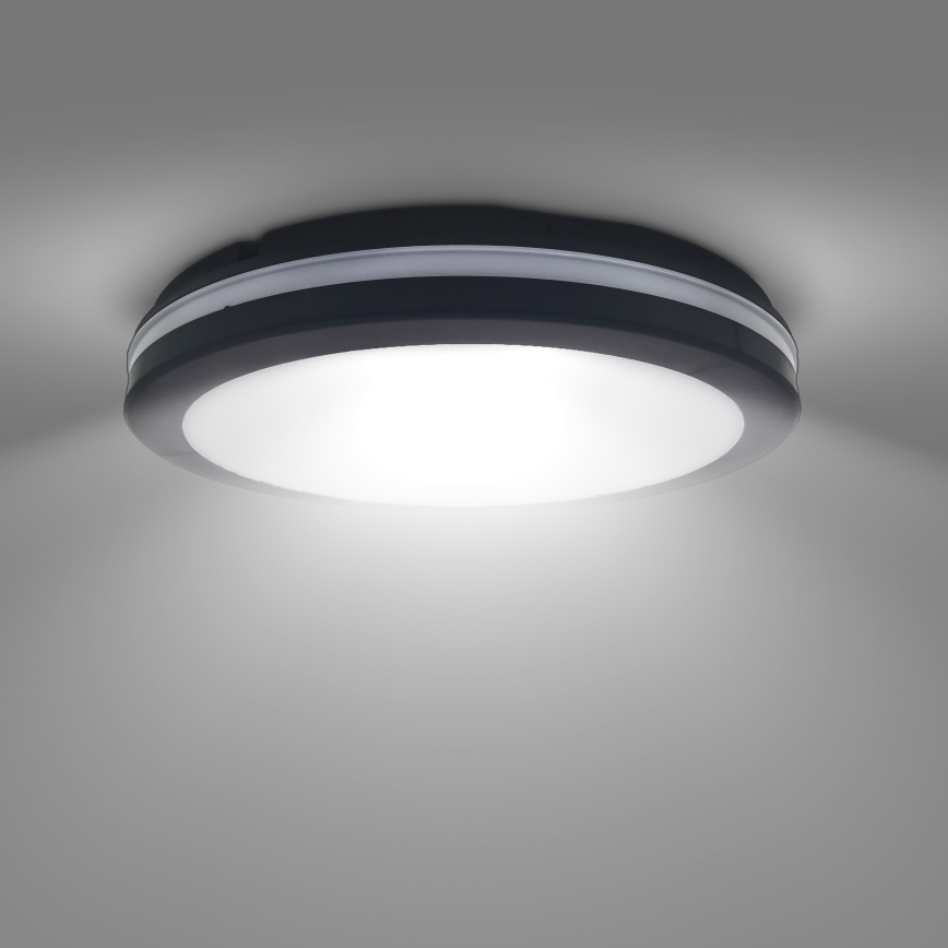 Plafonnier extérieur à intensité variable LED/36W/40W/44W/230V 3000/4000/6500K IP65 noir