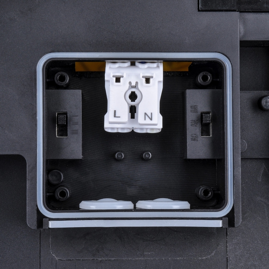 Plafonnier extérieur à intensité variable LED/36W/40W/44W/230V 3000/4000/6500K IP65 noir