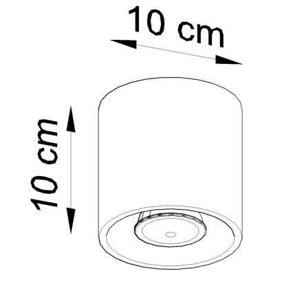 Spot ORBIS 1 1xGU10/10W/230V blanc