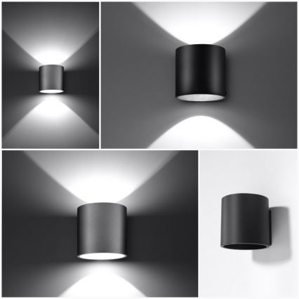 Spot mural ORBIS 1 1xG9/40W/230V noir