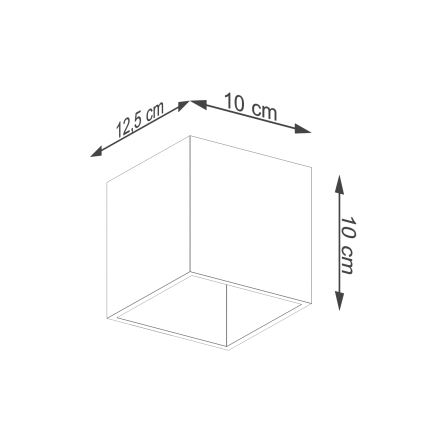 Spot mural QUAD 1 1xG9/8W/230V gris