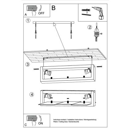 Plafonnier FENIKS 2 2xE27/60W/230V Bouleau/hêtre/blanc