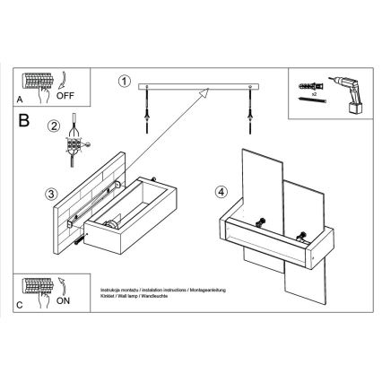 Applique murale FENIKS 1 1xE27/60W/230V Bouleau/hêtre/blanc