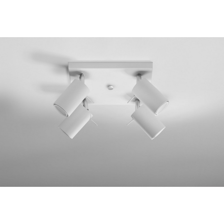 Spot RING 4 4xGU10/10W/230V blanc