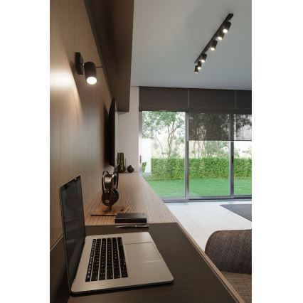 Spot RING 2 2xGU10/10W/230V noir