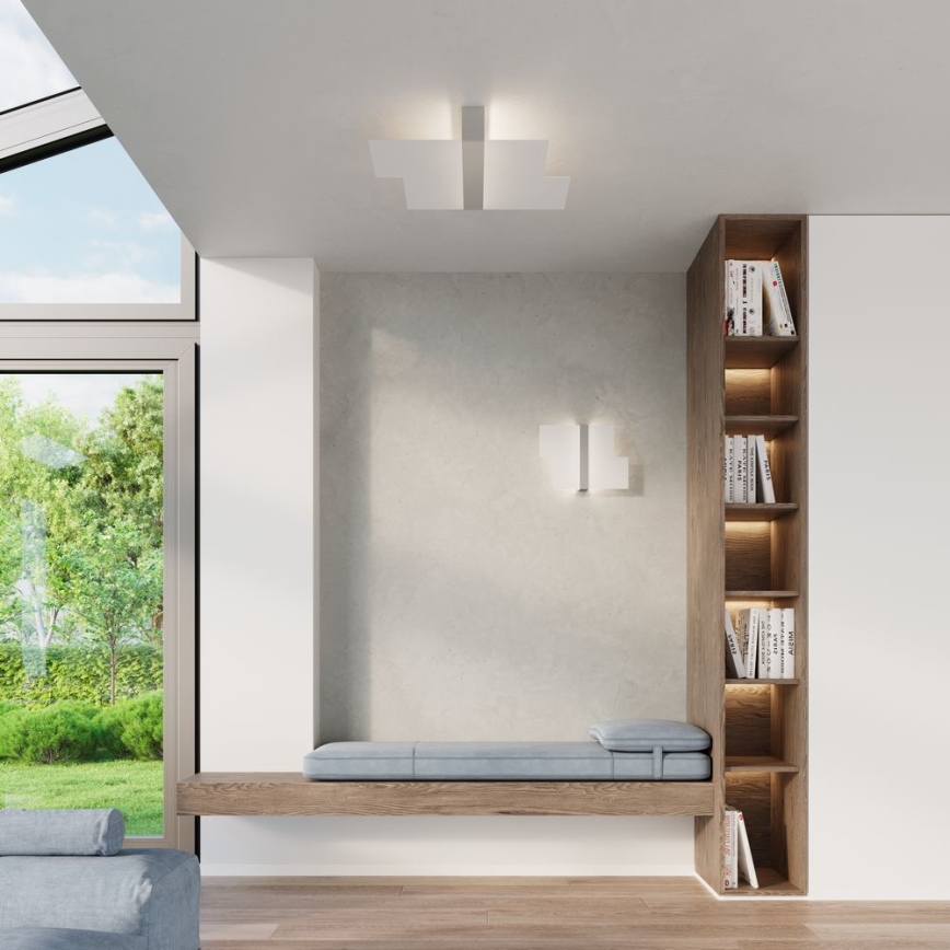 Applique murale MASSIMO 2xG9/40W/230V blanc/chrome brillant
