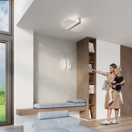 Applique murale MASSIMO 2xG9/40W/230V blanc/chrome brillant
