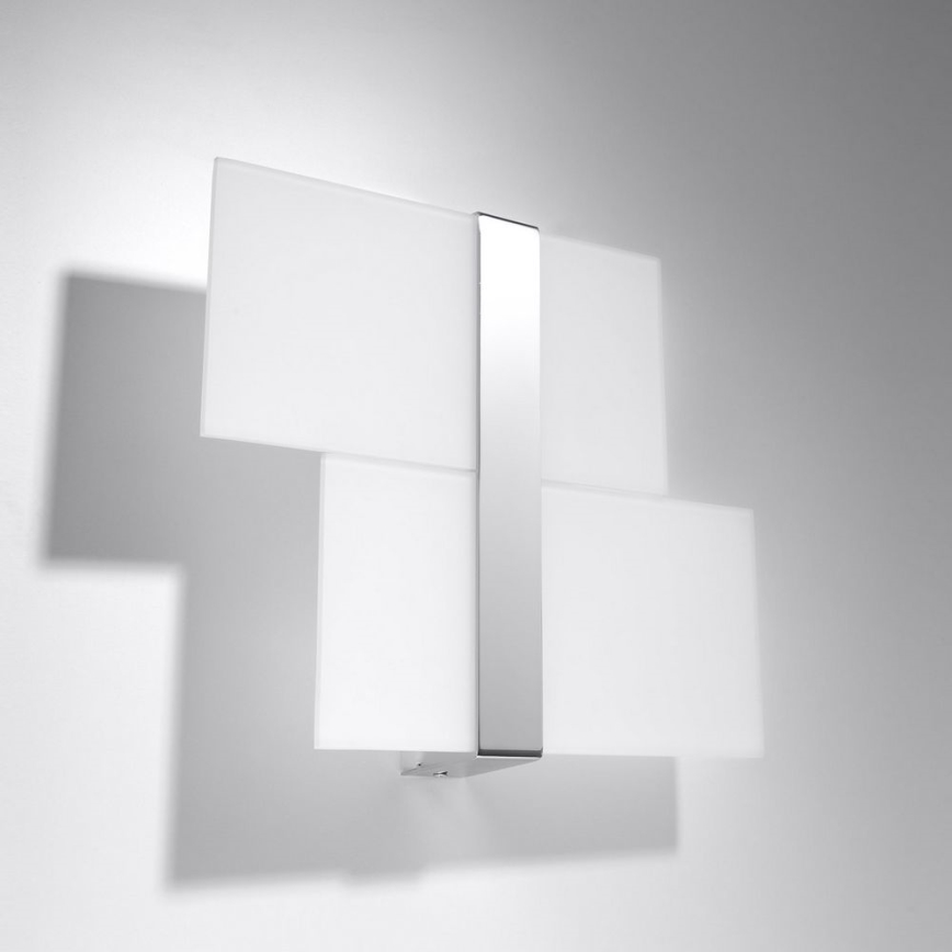 Applique murale MASSIMO 2xG9/40W/230V blanc/chrome brillant