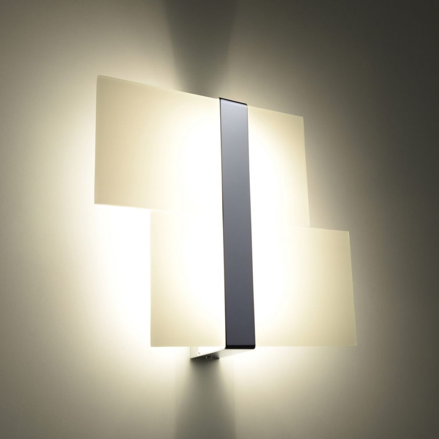 Applique murale MASSIMO 2xG9/40W/230V blanc/chrome brillant