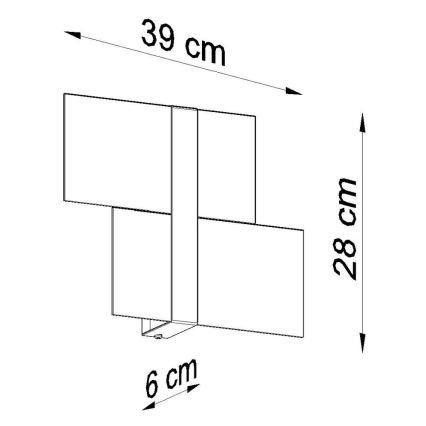 Applique murale MASSIMO 2xG9/40W/230V blanc/chrome brillant