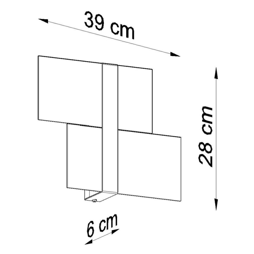 Applique murale MASSIMO 2xG9/40W/230V blanc/chrome brillant