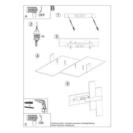 Applique murale MASSIMO 2xG9/40W/230V blanc/chrome brillant