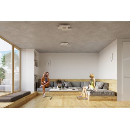 Plafonnier FABIANO 3xE27/60W/230V blanc/chrome brillant