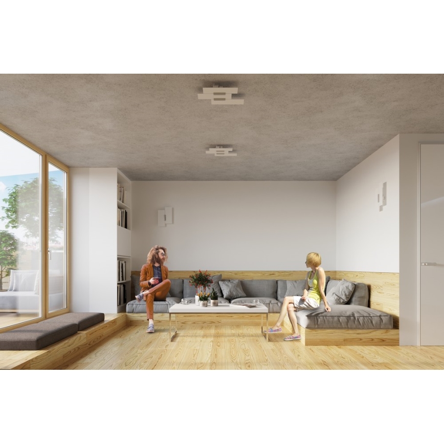 Plafonnier FABIANO 3xE27/60W/230V blanc/chrome brillant