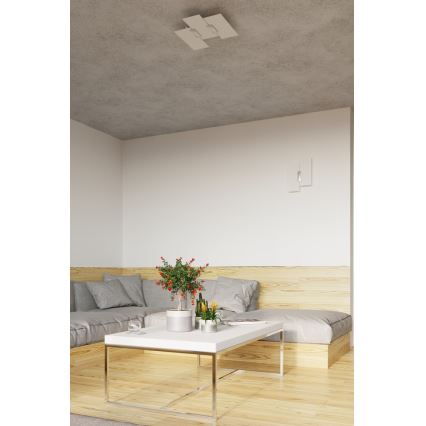 Plafonnier FABIANO 3xE27/60W/230V blanc/chrome brillant