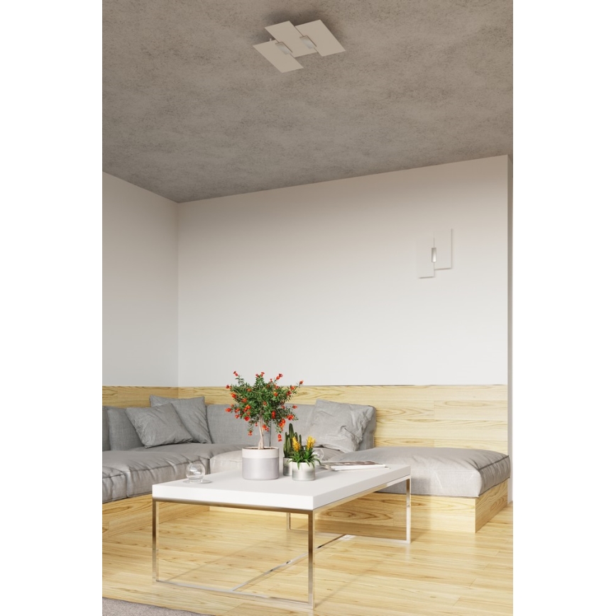 Plafonnier FABIANO 3xE27/60W/230V blanc/chrome brillant