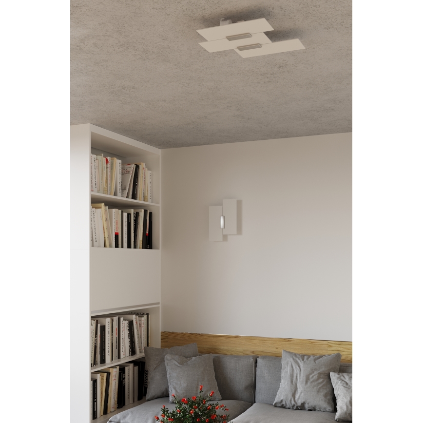 Plafonnier FABIANO 3xE27/60W/230V blanc/chrome brillant